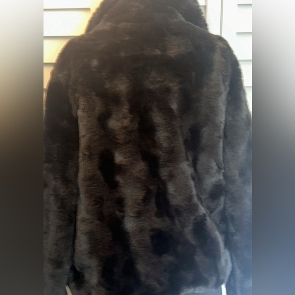 NWT JOUJOU BLACK FAUX FUR WOMEN JACKET / COAT - Picture 8 of 15